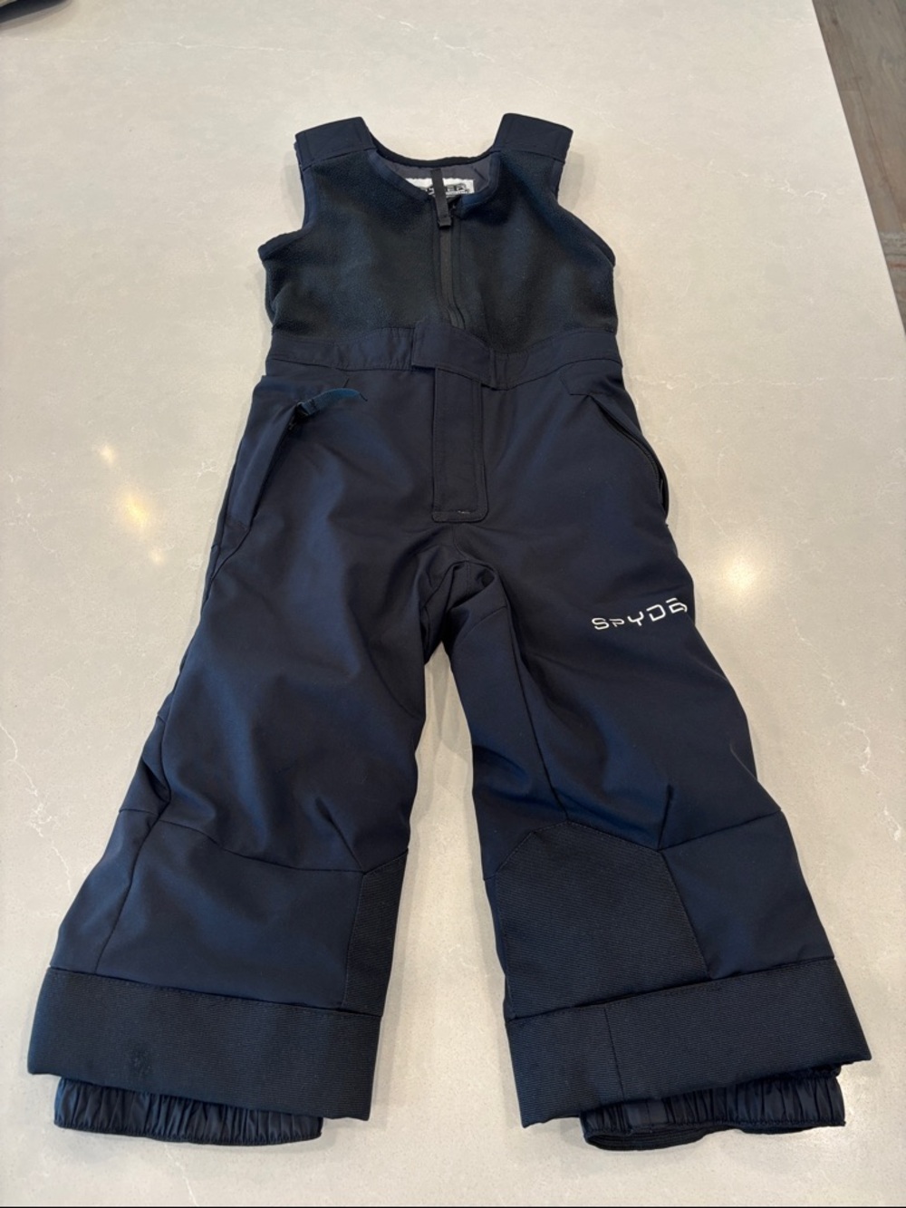 Spyder Kids Black Snow Bib Pants - Black- In Like New Condition